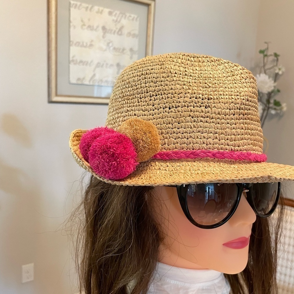 Talbots hat with bon bon - Picture 2 of 6